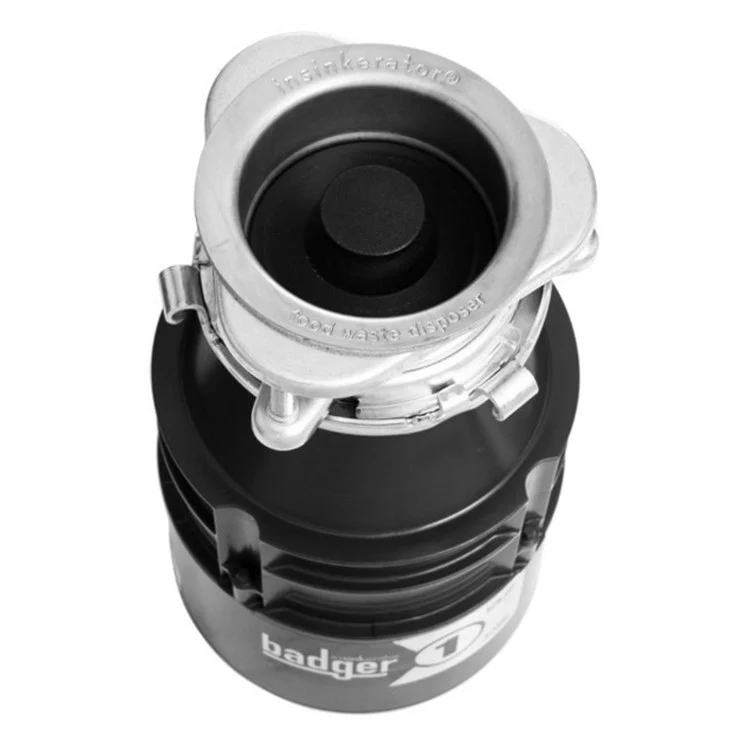 Badger 1 Compact 1/3 HP Continuous Feed Garbage Disposal with Power Cord - Frankwebs