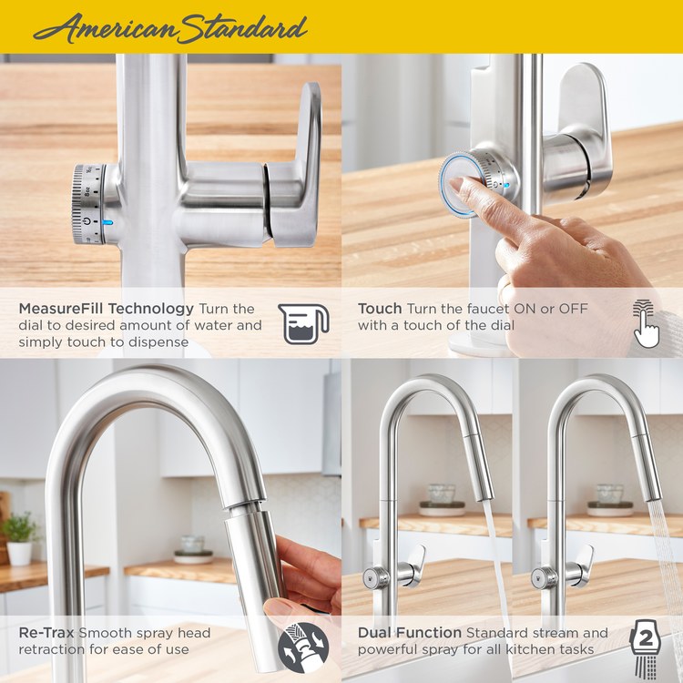 Beale MeasureFill Single Handle Pull-Down Kitchen Faucet - Frankwebs
