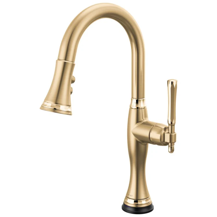 Prep Faucet Tulham SmartTouch Technology 1 Lever ADA Brilliance Polished Nickel Pull Down 2 Function Wand Aerated Stream/Spray 360 Degree Swivel - Frankwebs