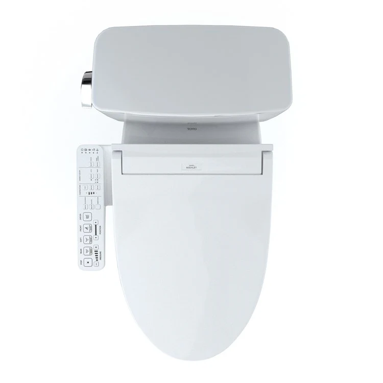 Toilet Drake 2 Pieces Cotton Elongated 29 Inch 1.28 Gallons per Flush Left Hand Chrome Washlet+ C2 - Frankwebs