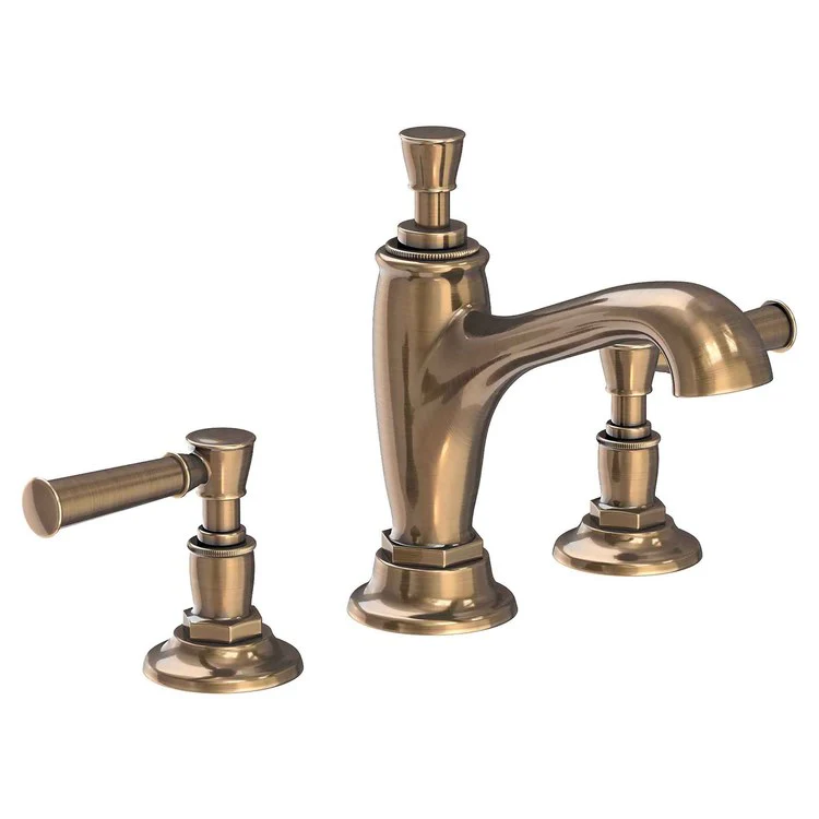 Lavatory Faucet Vander Widespread 8 to 20 Inch Spread 2 Lever ADA French Gold PVD 1.2 Gallons per Minute Brass Spout Height 4-1/2 Inch - Frankwebs
