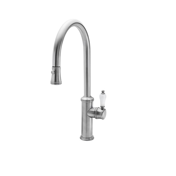 Kitchen Faucet Davoli 1 40 Series Lever ADA Satin Nickel Pull-Down High Spout Height 10-3/4 Inch 1.8 Gallons per Minute - Frankwebs