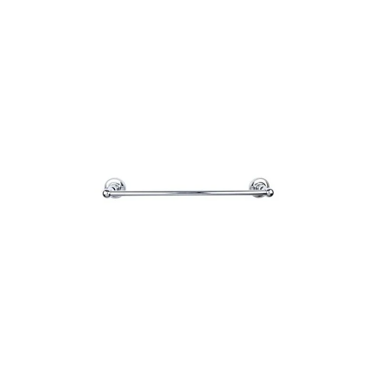 Towel Bar Edwardian Bath 24 Inch Single Rope Backplate Brushed Satin Nickel Zinc Alloy 3-3/8 Inch for Bath Hardware - Frankwebs