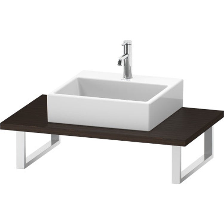 Lavatory Console L-Cube Brushed Oak Single Basin 31-1/2 x 21-5/8 Inch 1-1/8 Inch - Frankwebs