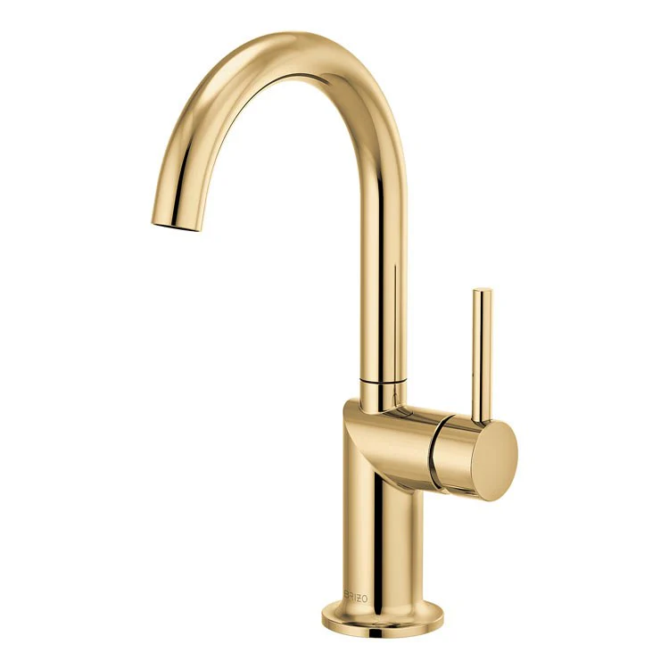 Bar Faucet Odin 1 Less Handle ADA Brilliance Stainless Arc 1.8 Gallons per Minute - Frankwebs