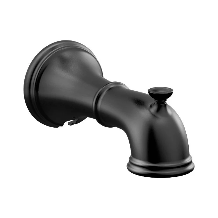 Tub Spout Belfield with Diverter Matte Black 7-3/4 Inch Metal - Frankwebs