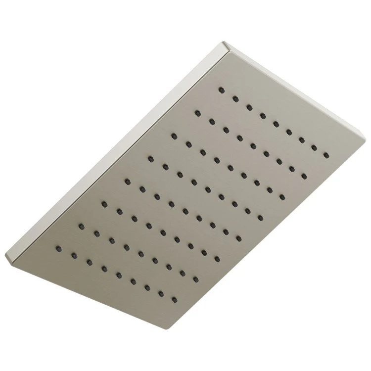Showerhead Universal Showering 1 Function Rain Can Brilliance Luxe Nickel 11-3/4 Inch 1.75 Gallons per Minute Linear Square - Frankwebs