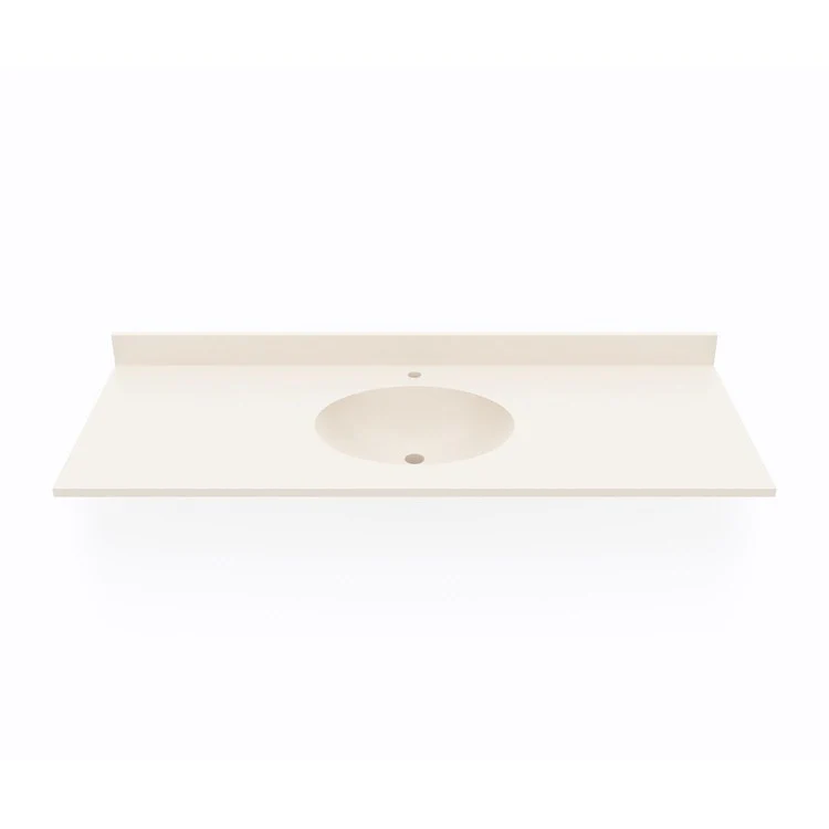 Vanity Top Swanstone Ellipse 55 x 22 Inch ADA Tahiti White Swanstone - Frankwebs