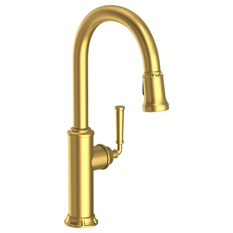 Kitchen Faucet Gavin 1 Lever ADA Polished Gold PVD Pull Down Spout Height 10-3/8 Inch 1.8 Gallons per Minute - Frankwebs