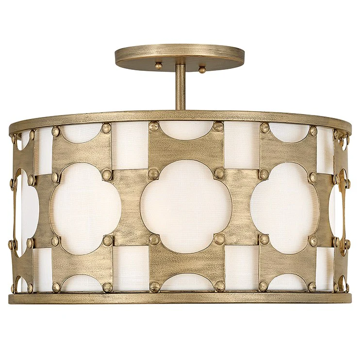 Carter Three-Light Medium Semi-Flush Mount Ceiling Fixture - Frankwebs