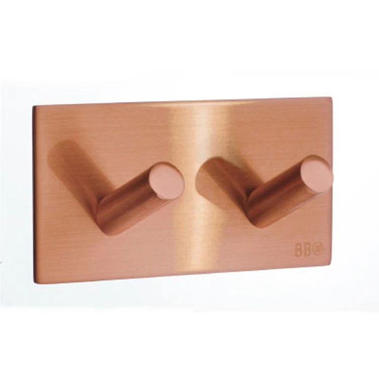 Hook Double Brushed Copper 3-1/2 x 1-1/4 x 1-3/4 Inch 1-1/4 Inch Wall Mount Stainless Steel - Frankwebs