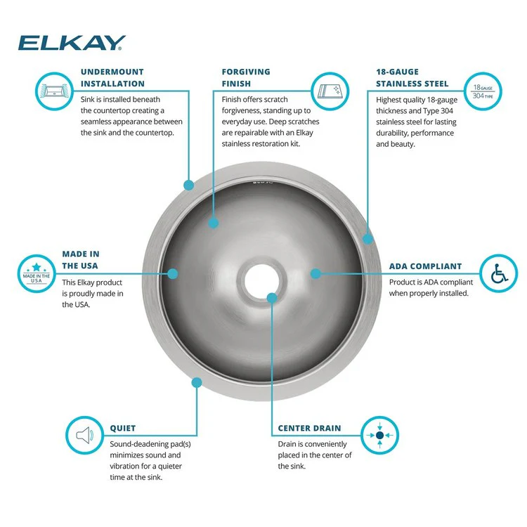 Sink Bowl Asana Single Bowl Undermount with Reveal 14.375 x 6 Inch Lustrous Satin - Frankwebs