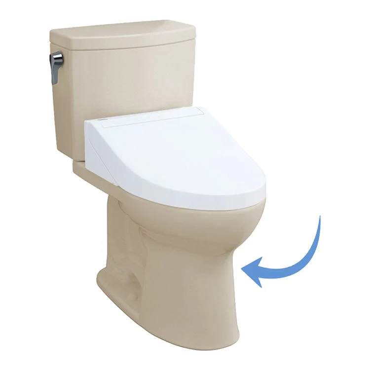 Toilet Bowl Drake II 1G Elongated Universal Height Sedona Beige ADA - Frankwebs