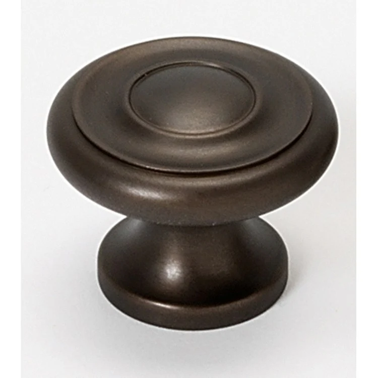 Knob II Collection Round Unlacquered Brass Brass 1 Inch 7/8 Inch 11/16 Inch - Frankwebs