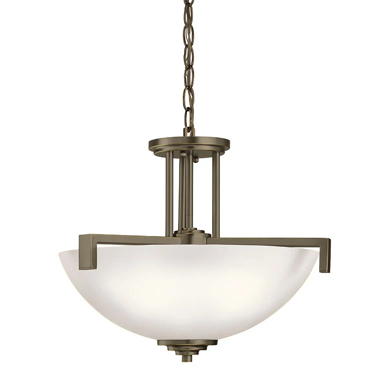 Eileen Three-Light Pendant/Semi-Flush Mount Ceiling Fixture - Frankwebs