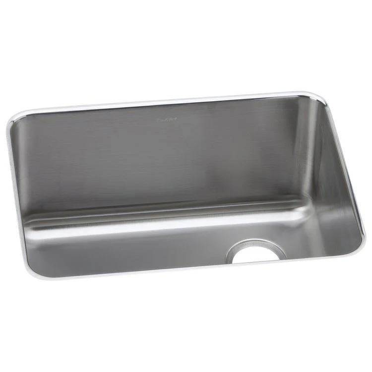 Kitchen Sink Lustertone Classic 25.5 x 19.25 Inch Depth 12 Inch Single Bowl Lustrous Satin Undermount Drain Location Rear Right - Frankwebs