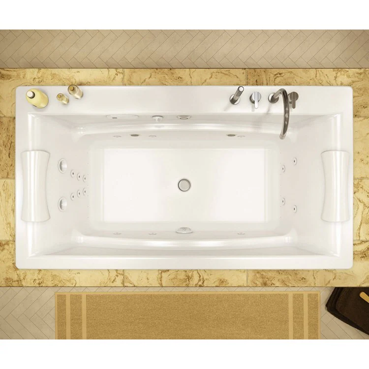 Tub Optik C 66 x 36 x 24 Inch Drop-in with Hydrofeel/Aerofeel Center White Acrylic - Frankwebs