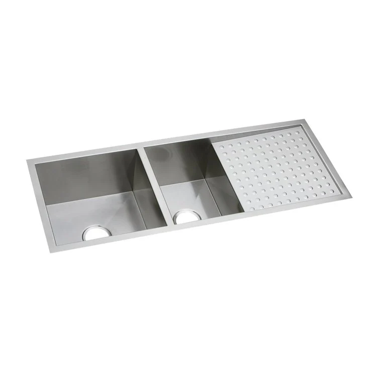 Kitchen Sink Crosstown 47.25 x 18.5 Inch Double Bowl 60/40 Polished Satin Undermount - Frankwebs