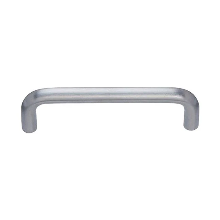 Pull Tube Handle Brushed Chrome Zinc 3-7/8 Inch Center to Center 4-1/4 x 1/2 x 1-1/4 Inch - Frankwebs