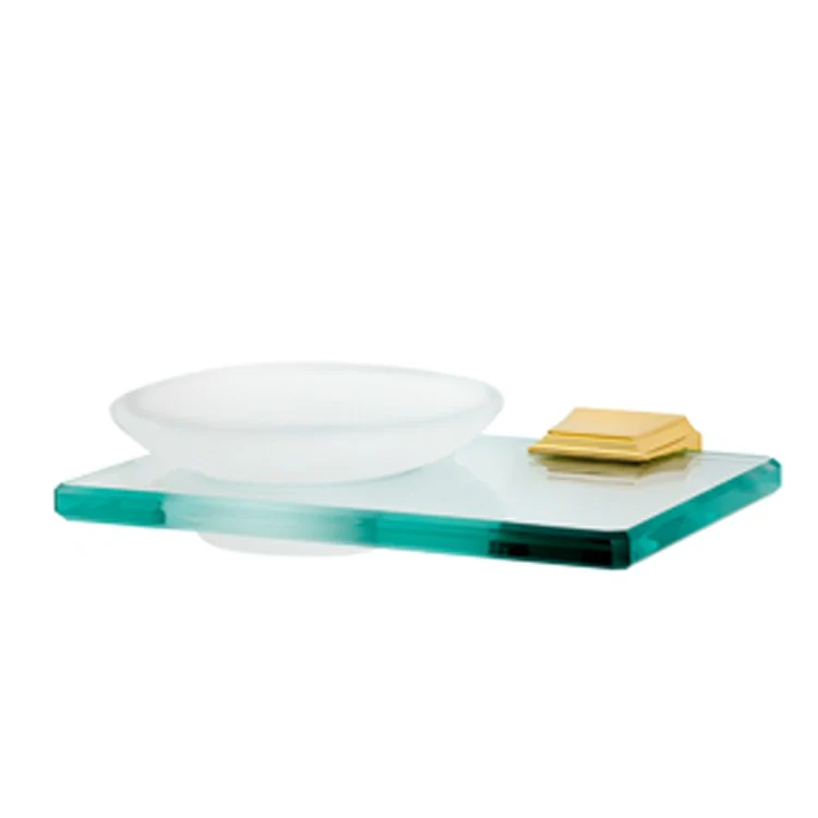 Soap Dish Geometric Bath Unlacquered Brass Concealed Wall Mount 4-5/8 x 6-3/4 Inch - Frankwebs