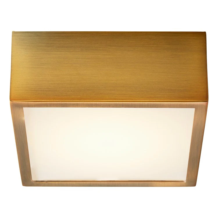 Pyxis Single-Light LED Small Flush Mount Ceiling Fixture/Wall Sconce - Aged Brass - Frankwebs