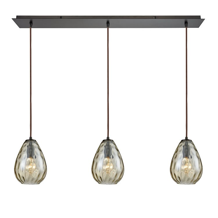 Lagoon Three-Light Linear Pendant - Frankwebs