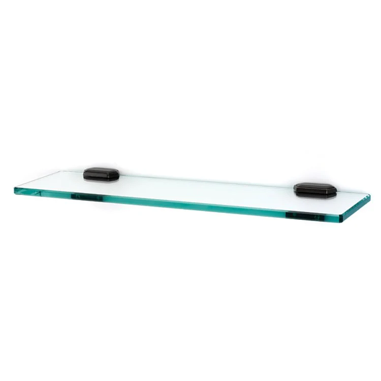 Shelf Nicole Bath with Brackets Polished Nickel 18 Inch Brass/Glass - Frankwebs
