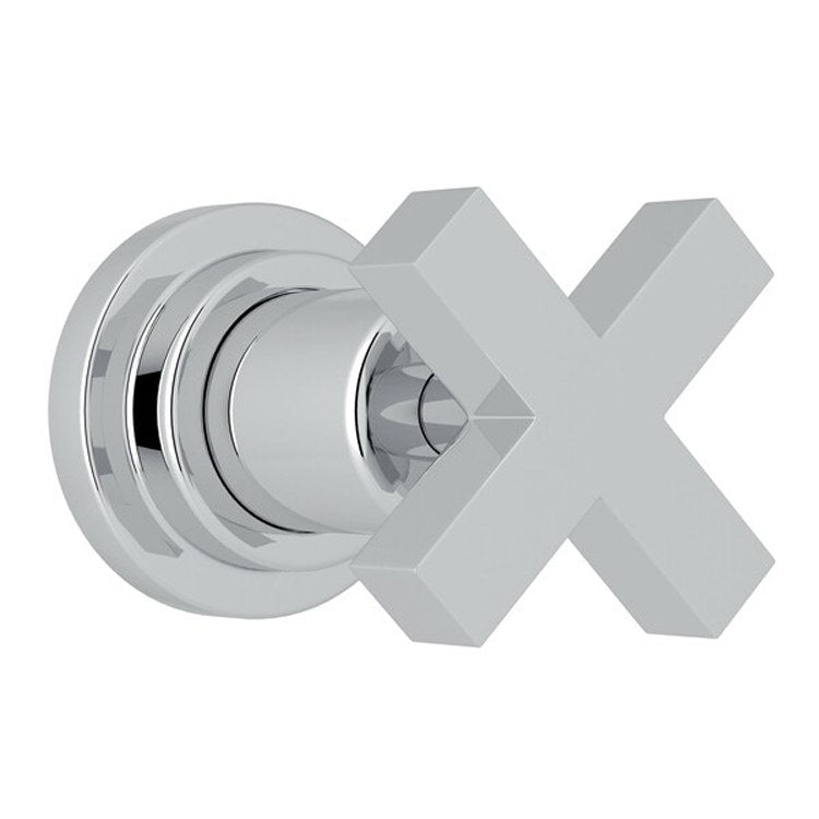 Volume Control Trim Lombardia 4 Port Dedicated Diverter 1 Cross Satin Nickel - Frankwebs