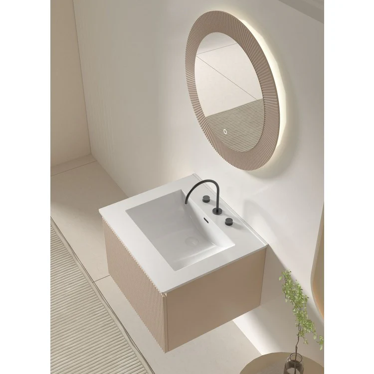 Vanity Top Ceramic Top 25 x 22 Inch White Ceramic 1 Hole 1-4/5 Centimeter - Frankwebs