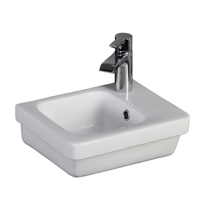 Lavatory Sink Resort 360 Wall Hung 11 Inch Rectangle White - Frankwebs