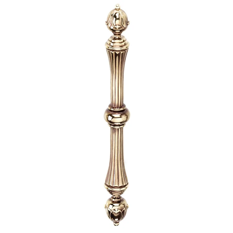 Pull Ornate Polished Antique Brass 4-1/2 Inch 8-3/4 Inch 1-5/8 Inch - Frankwebs