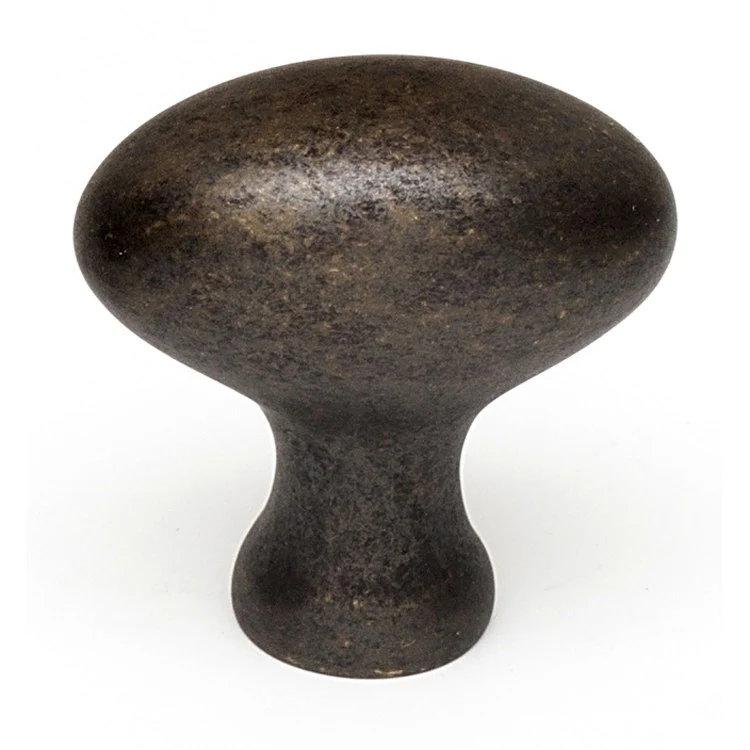 Knob II Collection Egg Antique English Brass 1-1/4 Inch 1-1/4 Inch 1/2 Inch - Frankwebs
