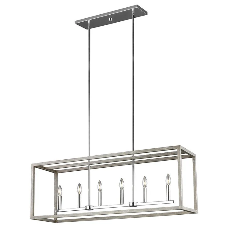 Moffet Street Six-Light LED Linear Pendant - Frankwebs