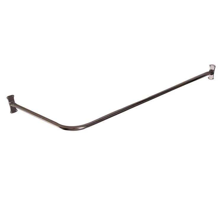 Shower Rod Corner Polished Chrome 60 x 48 Inch Brass - Frankwebs