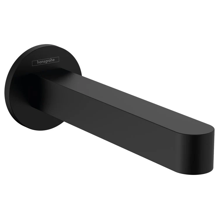 Tub Spout Finoris Less Diverter Matte Black 7-1/2 Inch Brass 1/2 IN NPT for Bath - Frankwebs