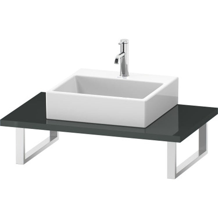 Lavatory Console L-Cube Brushed Oak Single Basin 31-1/2 x 21-5/8 Inch 1-1/8 Inch - Frankwebs