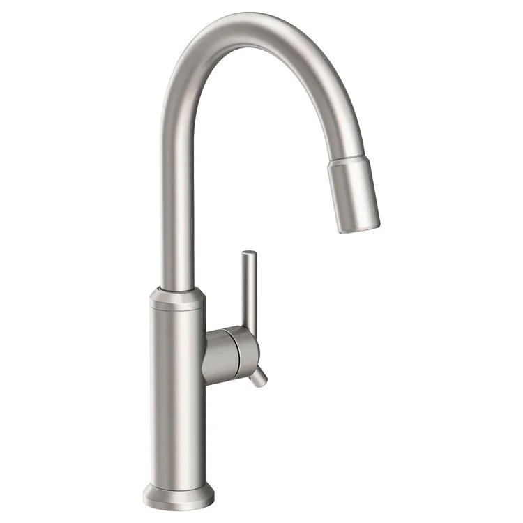 Kitchen Faucet Jeter 1 Lever ADA Polished Chrome Pull Down Spout Height 10-7/9 Inch 1.8 Gallons per Minute - Frankwebs