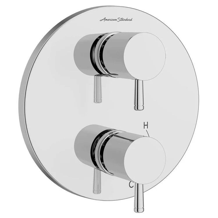 Serin Two-Handle Integrated Shower Diverter Trim Only with Lever Handles - Frankwebs