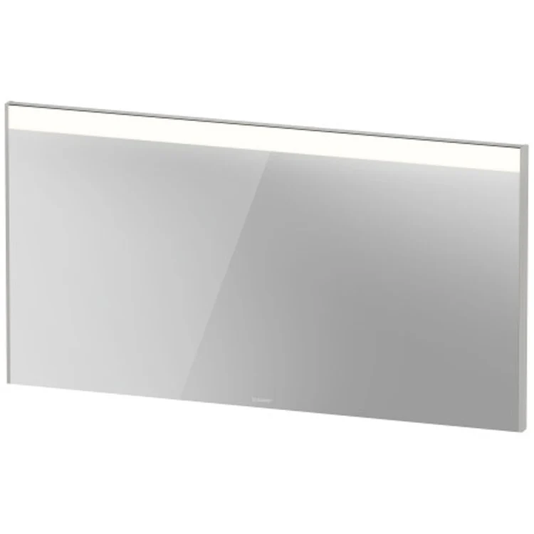 Mirror Brioso 52 x 27-1/2 Inch White High Gloss with Lighting Rectangle 1-3/8 Inch - Frankwebs
