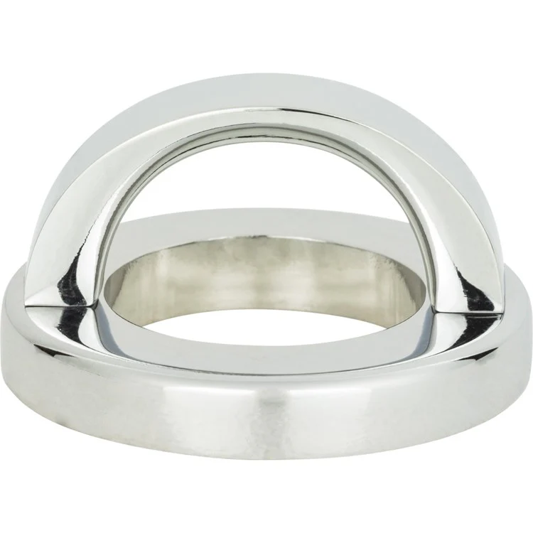 Drawer Pull Atlas Tableau Round Base & Top Brushed Nickel Zinc Alloy 1-7/16 Inch - Frankwebs