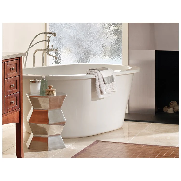 Air Tub New Yorker 4 66 x 42 Inch Freestanding Air Massage Elite Center White Oval Acrylic CXL 94 Gallons 26 Inch - Frankwebs