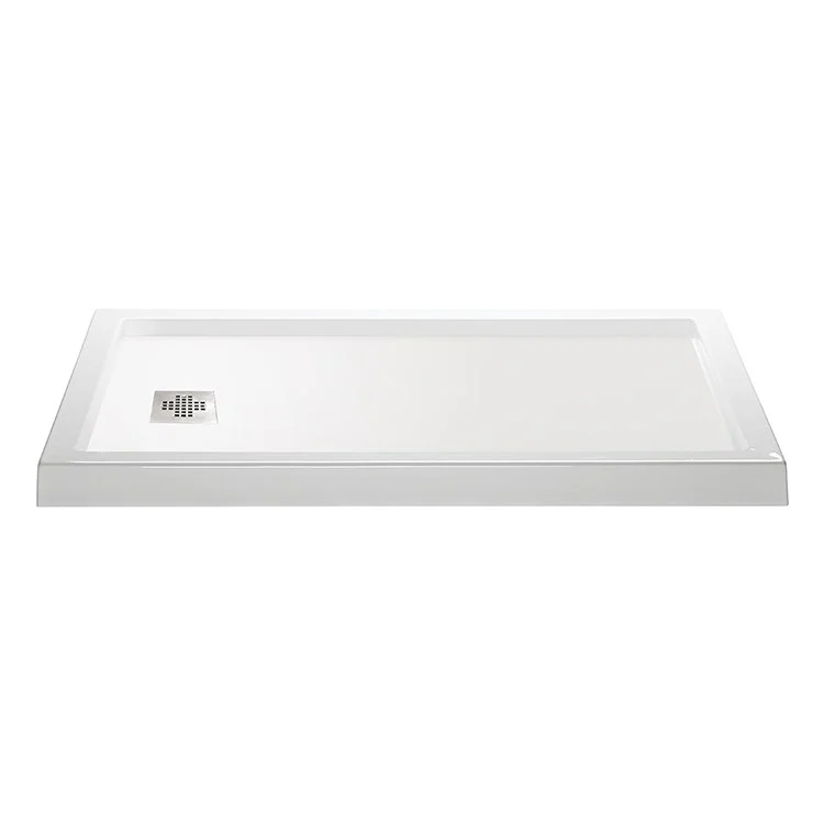Shower Base Multiple Threshold White 60 x 30 Inch Acrylic Right Hand Drain - Frankwebs