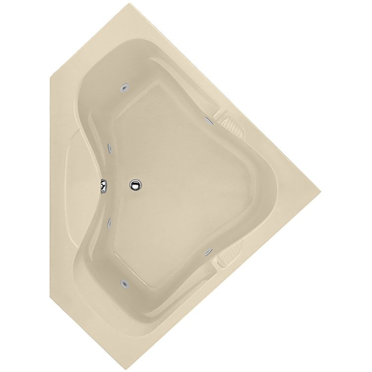 Whirlpool Tub Designer Collection Lara 60 x 60 x 19 Inch Biscuit Corner - Frankwebs
