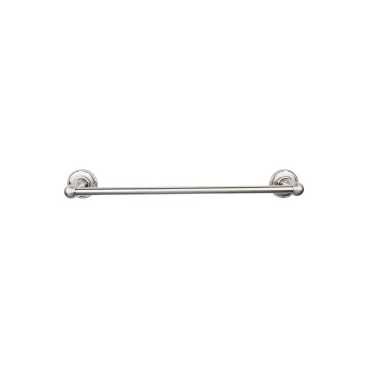 Towel Bar Edwardian Bath 18 Inch Single Beaded Backplate Oil Rubbed Bronze Zinc Alloy 3-3/8 Inch for Bath Hardware - Frankwebs