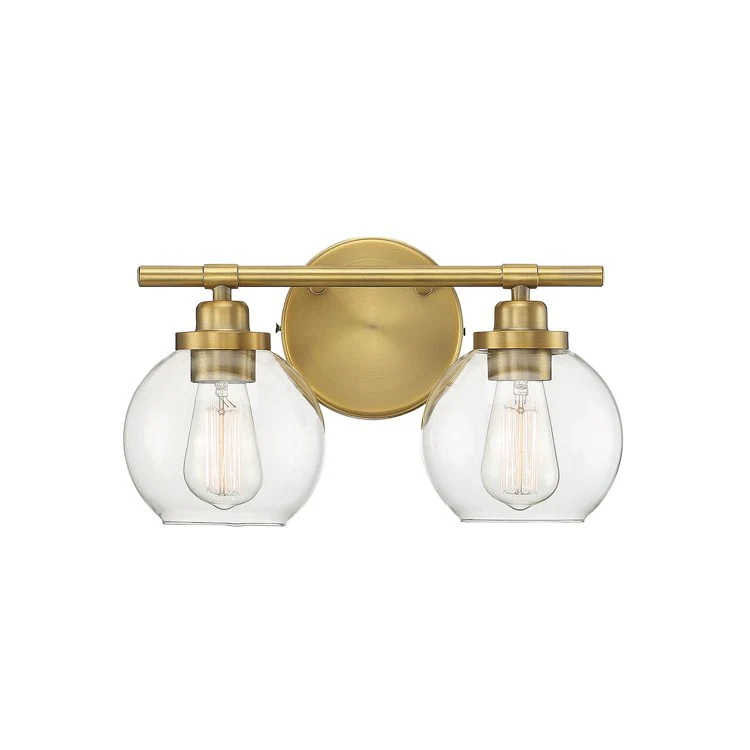 Carson Two-Light Bathroom Vanity Fixture - Frankwebs