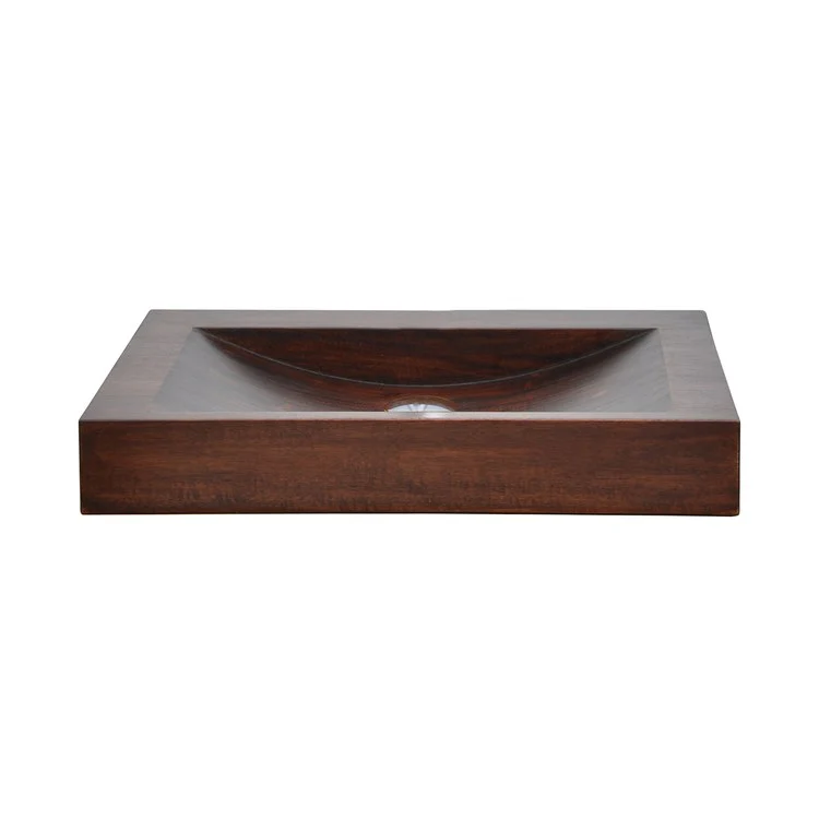 Vessel Samos Above Counter Rectangle 23-5/8 Inch Mahogany Natural Wood - Frankwebs