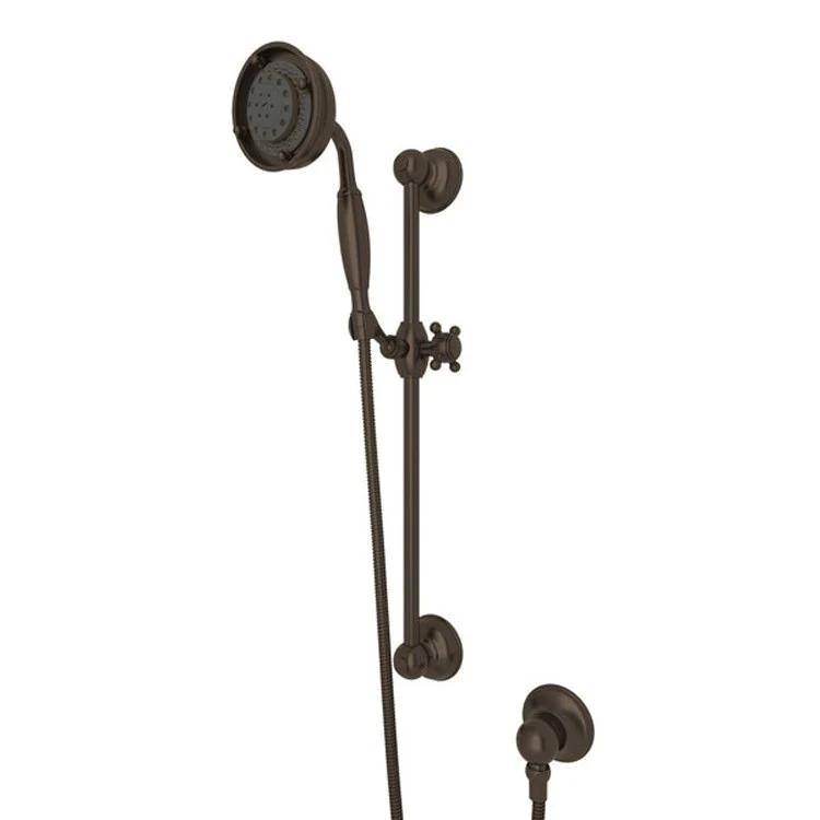 Handshower Set Brass Handle Satin Nickel 3 Function 1.8 Gallons per Minute 21-5/8 Inch Brass Sliding Rail - Frankwebs