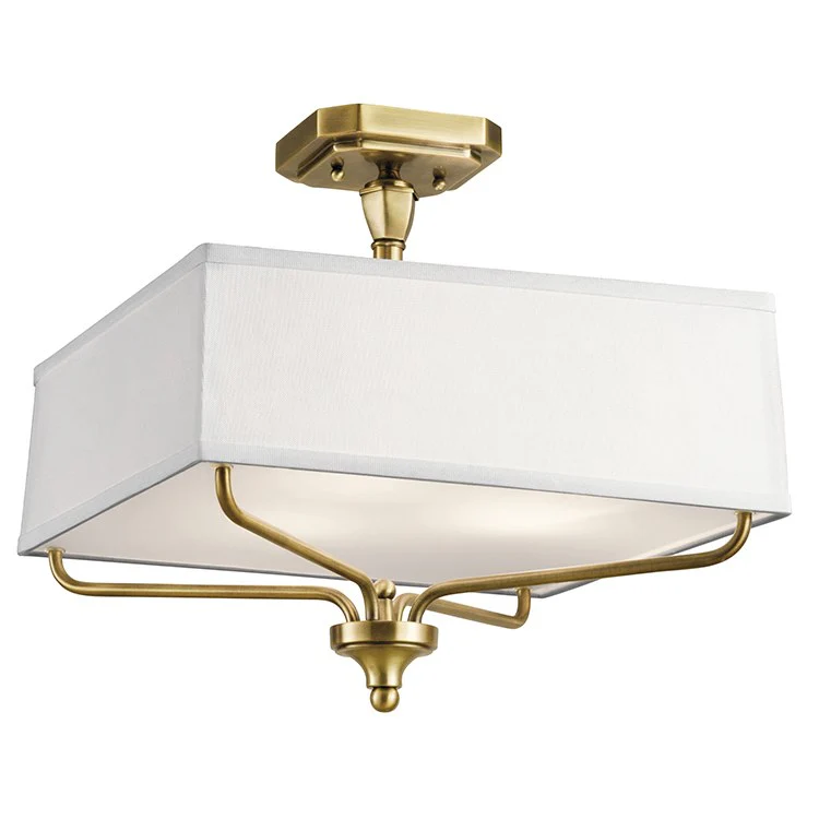 Arlo Three-Light Semi-Flush Mount Ceiling Fixture - Frankwebs