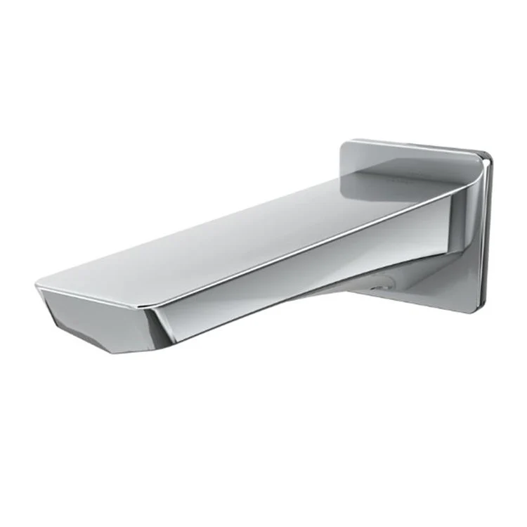 Tub Spout GE Laminar Flow Non-Diverter Polished Nickel 8-1/16 Inch Brass - Frankwebs