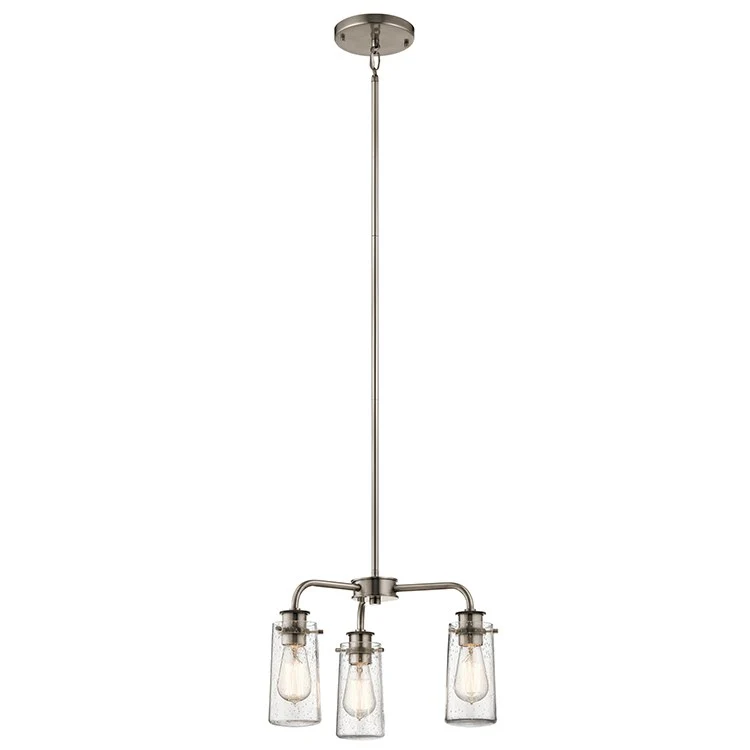 Braelyn Three-Light Chandelier/Semi-Flush Mount Ceiling Fixture - Frankwebs